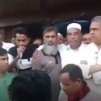 ছাত্রদল নেতার ‘মুজিবীয় শুভেচ্ছা ও অভিনন্দন’ জানানোর ভিডিও ভাইরাল। ছবি: ভিডিও থেকে নেওয়া
